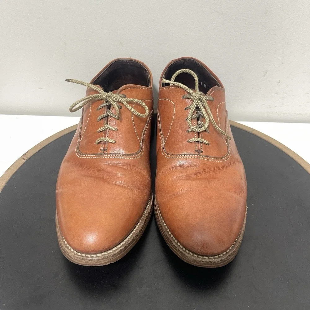 Dexter Beacon Hill Oxford Men 9 Regular Lace Up Tan Brown Leather Classic Casual